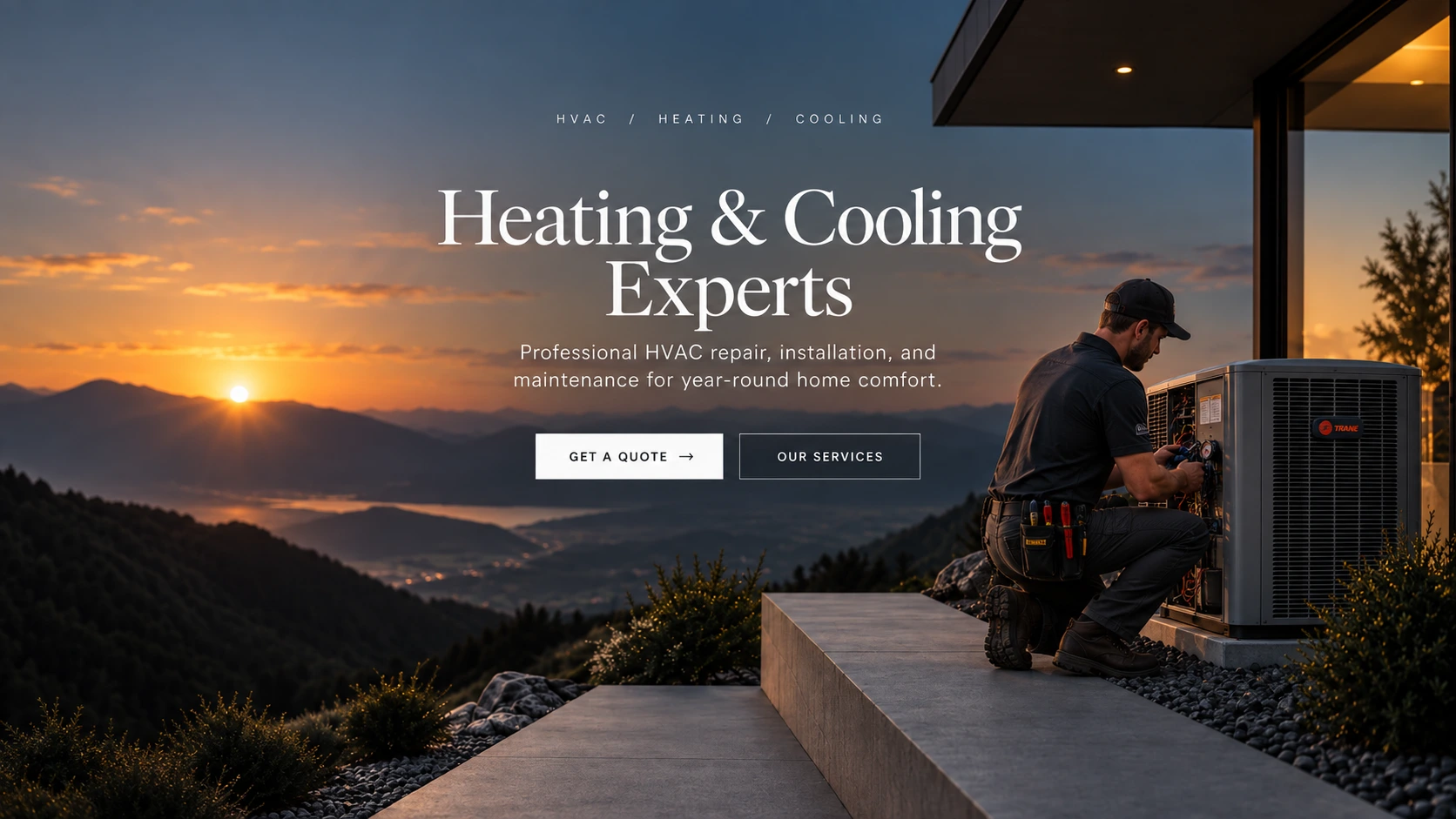 Heating & Cooling Experts at Sunset